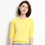 Ladies Knitted Sweater Women Pullovers Knit Jumper Spring Autumn Basic Women Sweaters Pullover Soft Slim Fit Top Knitwear Female