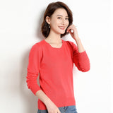 Ladies Knitted Sweater Women Pullovers Knit Jumper Spring Autumn Basic Women Sweaters Pullover Soft Slim Fit Top Knitwear Female