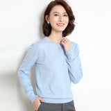 Ladies Knitted Sweater Women Pullovers Knit Jumper Spring Autumn Basic Women Sweaters Pullover Soft Slim Fit Top Knitwear Female