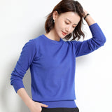 Ladies Knitted Sweater Women Pullovers Knit Jumper Spring Autumn Basic Women Sweaters Pullover Soft Slim Fit Top Knitwear Female