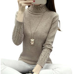 Thick Warm Women Turtleneck 2020 Winter Women Sweaters And Pullovers Knit Long Sleeve Cashmere Sweater Female Jumper