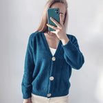 Hirsionsan Elegant Long Sleeve Mohair Sweater Women 2020 New Single-Breasted Female Short Cardigan Soft Flexible Knitted Outwear