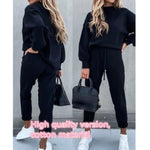 Winter Two Piece Women Sets Pullover Sweatshirt And Sweatpants Sets Female Sportswear Jogging Femme Sweat Suits Women